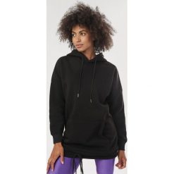 Czarna Bluza Acotali. Czarne bluzy damskie Born2be, s, bez wzorów, bez rękawów, z kapturem. Za 89,99 zł.