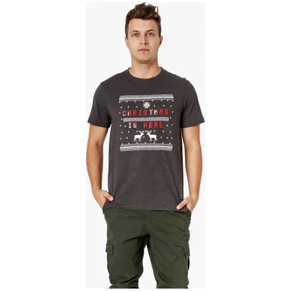 Feewear Koszulka Ss Xmas , , rozmiar L. Koszulki męskie Feewear, m, bez wzorów, z bawełny, wizytowe, z okrągłym kołnierzem, bez rękawów. W wyprzedaży za 47,99 zł.