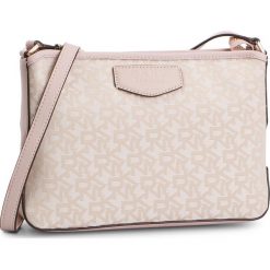 Torebka DKNY - R91EF821 Hmp Logo/Icon Blsh HOI. Różowe listonoszki damskie DKNY, bez wzorów, ze skóry, bez dodatków. W wyprzedaży za 389,00 zł.