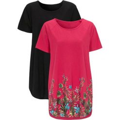 Cellbes Tunika ze wzorem na dole 2 Pack malinowy we wzory czarny female czerwony/ze wzorem/czarny 58/60. Czerwone tuniki damskie Cellbes, na co dzień, z nadrukiem, biznesowe, bez kołnierzyka, z długim rękawem. Za 139,00 zł.