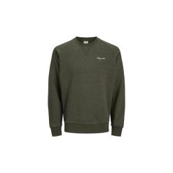 Bluzy Jack Jones SUDADERA JORHIDE SWEAT CREW NECK. Zielone bluzy męskie Jack & Jones, m, bez wzorów, bez kołnierzyka, bez rękawów, bez kaptura. Za 158,09 zł.