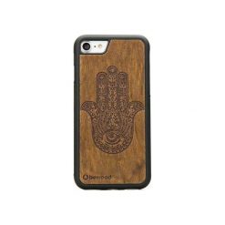 IPhone 7 Drewniane etui Hamsa Imbuia. Brązowe etui damskie marki Bewood, z lakierowanej skóry. Za 109,00 zł.