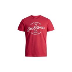 T-shirty z krótkim rękawem Jack Jones 12135576 NEW RAFFA. Czerwone t-shirty męskie Jack & Jones, m, bez wzorów, bez kołnierzyka, krótkie. Za 39,92 zł.