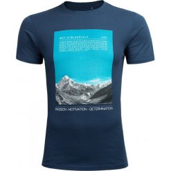 T-shirt męski TSM627 - denim - Outhorn. Szare koszulki męskie marki Outhorn, m, bez wzorów, z denimu, bez kołnierzyka. W wyprzedaży za 29,99 zł.