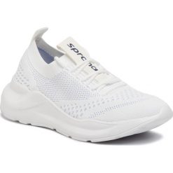 Sneakersy SPRANDI - WP07-91214-01 Biały. Białe półbuty damskie Sprandi, bez wzorów, z tworzywa sztucznego, bez obcasa, na płaskiej podeszwie, bez zapięcia. Za 119,99 zł.