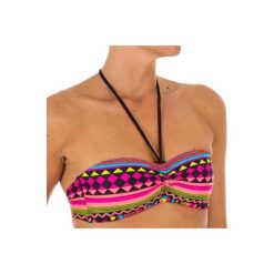 Góra kostiumu kąpielowego LAETI GIO MULTI damska. Pomarańczowe t-shirty damskie OLAIAN, bez wzorów, z elastanu, bez rękawów. Za 15,99 zł.