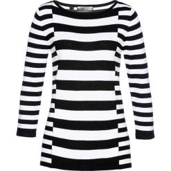 Sweter bonprix czarno-biały. Czarne swetry klasyczne damskie bonprix. Za 59,99 zł.