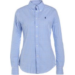 Polo Ralph Lauren GINGHAM SLIM FIT Koszula spring blue. Szare koszulki polo damskie marki U.S. Polo, s, z bawełny, casualowe, z klasycznym kołnierzykiem, z długim rękawem. Za 419,00 zł.