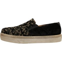 Creepersy damskie: Coral Blue Półbuty wsuwane black/gold