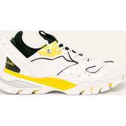 Calvin Klein Jeans - Buty. Białe sneakersy męskie Calvin Klein Jeans, z jeansu, na sznurówki. W wyprzedaży za 699,90 zł.