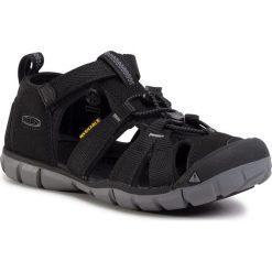 Sandały KEEN - Seacamp II Cnx 1020690 Black/Steel Grey. Czarne sandały chłopięce Keen, z tworzywa sztucznego, bez zapięcia. W wyprzedaży za 209,00 zł.