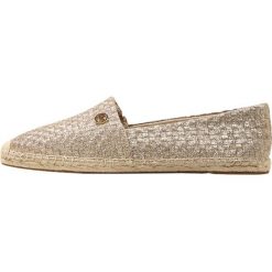 MICHAEL Michael Kors KENDRICK SLIP ON Espadryle pale gold. Czarne trampki damskie slip on marki MICHAEL Michael Kors, z gumy, przed kolano, na wysokim obcasie. Za 399,00 zł.
