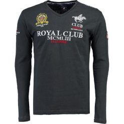T-shirty męskie z nadrukiem: Koszulka „Jisac” w kolorze antracytowym