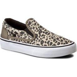 Tenisówki DC - Trase Slip-On Sp ADJS300099 Leopard Print. Pomarańczowe półbuty damskie DC, bez wzorów, z gumy, bez zapięcia. W wyprzedaży za 159,00 zł.