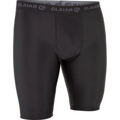 Jammer surfing bieliźniany 500. Czarne koszulki męskie OLAIAN, xl, bez wzorów, z elastanu, sportowe, bez kołnierzyka, bez rękawów. Za 34,99 zł.
