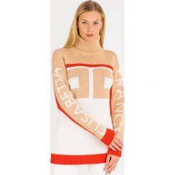 GOLF ELISABETTA FRANCHI. Swetry damskie Elisabetta Franchi, bez wzorów, z wełny, bez rękawów, bez kaptura. Za 1009,50 zł.