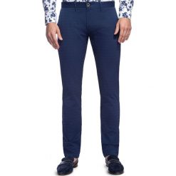 Spodnie STEFANO SMNS030087. Niebieskie spodnie męskie Giacomo Conti, m, w kratkę, z elastanu. Za 259,00 zł.