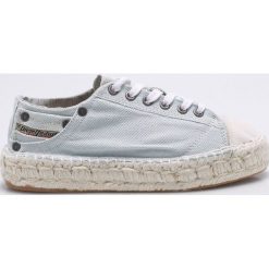Diesel - Espadryle. Niebieskie espadryle damskie marki Diesel, z gumy, na platformie. W wyprzedaży za 479,90 zł.