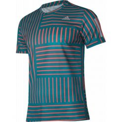 Koszulki sportowe męskie: Adidas Koszulka biegowa Response Print M Zielona r. M – (BS4682)