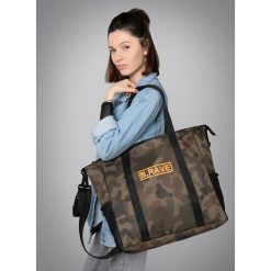 Torebki klasyczne damskie: Torba Diaper Bag Carry All camo-orange