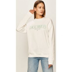 Local Heroes - Bluza. Białe bluzy damskie LOCAL HEROES, s, z aplikacjami, z bawełny, bez rękawów, bez kaptura. Za 249,90 zł.