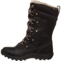 Skórzane kozaki zimowe "Mount Hope" w kolorze czarnym. Kozaki damskie Timberland. W wyprzedaży za 395,95 zł.