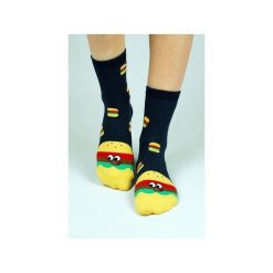 Skarpetki w hamburgery. Szare skarpetki damskie marki Candysox.pl. Za 30,00 zł.