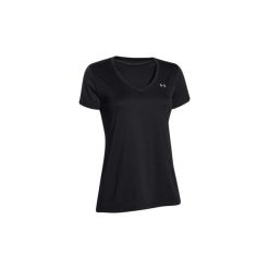 T-shirty z krótkim rękawem Under Armour Tech SS-Solid 1255839-002. Czarne t-shirty damskie Under Armour, s, bez wzorów, bez kołnierzyka. Za 79,99 zł.