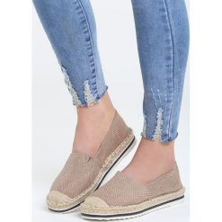 Espadryle damskie: Khaki Espadryle Upside Down