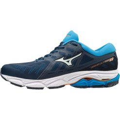 Buty Mizuno Wave Ultima 11 M Biało-Niebieskie. Niebieskie buty sportowe męskie marki Mizuno, bez zapięcia, do biegania, mizuno wave. Za 539,99 zł.