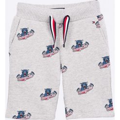 Tommy Hilfiger - Szorty dziecięce 104-152 cm. Szare spodenki dziewczęce marki TOMMY HILFIGER, z bawełny, casualowe. Za 279,90 zł.