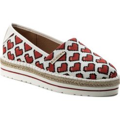 Espadryle LOVE MOSCHINO - JA10103G15IF0100 Bi. Czerwone espadryle damskie na koturnie Love Moschino, na co dzień, bez wzorów, ze skóry ekologicznej, bez obcasa, bez zapięcia. W wyprzedaży za 269,00 zł.