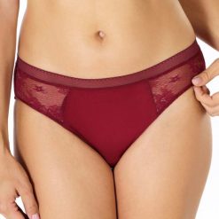 Klasyczne figi Eliza Wine I. Różowe majtki damskie Rosme, z bawełny. Za 41,99 zł.