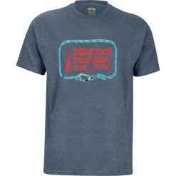 Marmot koszulka męska Ascender Tee SS (41480) S niebieska. Niebieskie koszulki męskie Marmot, s, bez wzorów, z bawełny, bez kołnierzyka, z krótkim rękawem, krótkie. W wyprzedaży za 169,00 zł.