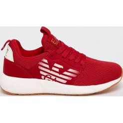 EA7 Emporio Armani - Buty. Czarne buty sportowe damskie EA7 Emporio Armani, z materiału. W wyprzedaży za 479,90 zł.