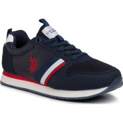 Sneakersy U.S. POLO ASSN. - Nobi NOBIL4243S0/TH1 Dkbl. Niebieskie sneakersy męskie U.S. Polo Assn., na co dzień, bez wzorów, ze skóry ekologicznej, bez zapięcia. Za 299,00 zł.