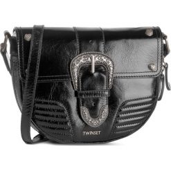 Torebka TWINSET - Tracolla 192TO823C Black 00006. Czarne listonoszki damskie Twinset, bez wzorów, ze skóry, bez dodatków. W wyprzedaży za 899,00 zł.