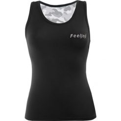 Topy damskie: Feelj Top damski Military czarny r. S (00204_S)
