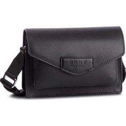 Torebka DKNY - R91E8A86 Blk/Latte B3L. Czarne listonoszki damskie DKNY, bez wzorów, ze skóry, bez dodatków. W wyprzedaży za 449,00 zł.