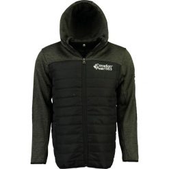 Kurtka polarowa "Uchampion" w kolorze czarnym. Czarne bluzy męskie xxl, z dzianiny, z kapturem. W wyprzedaży za 132,95 zł.