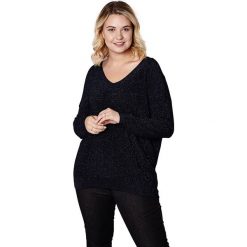 Swetry klasyczne damskie: Sweter w kolorze granatowym