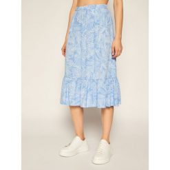 Spódnica midi TOMMY HILFIGER WW0WW28201. Niebieskie spódniczki damskie TOMMY HILFIGER, bez wzorów, midi. Za 579,00 zł.