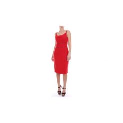 Sukienki krótkie Moschino A04185824. Czerwone sukienki damskie MOSCHINO, bez wzorów, bez kołnierzyka, z krótkim rękawem, krótkie, mini. Za 1474,23 zł.