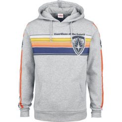 Guardians Of The Galaxy Logo - Stripes Bluza z kapturem odcienie szarego. Szare bluzy męskie marki Guardians Of The Galaxy, l, z kapturem. Za 164,90 zł.
