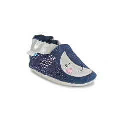 Kapcie niemowlęce Dziecko Robeez MOON LIGHT. Niebieskie buciki niemowlęce marki Robeez, bez zapięcia. Za 127,20 zł.