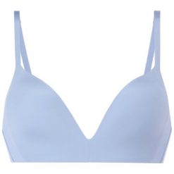 Biustonosz bezfiszbinowy Triumph Body Make-up Soft Touch P 10193526. Niebieskie biustonosze Triumph, bez wzorów, z elastanu. W wyprzedaży za 129,00 zł.