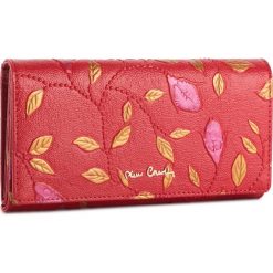 Duży Portfel Damski PIERRE CARDIN - 04 PLANT 102 Red 19207. Czerwone portfele damskie Pierre Cardin, bez wzorów, ze skóry. Za 139,00 zł.