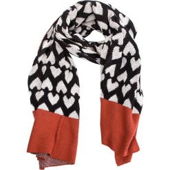Szal TWINSET - Sciarpa OA8T1P Jacq. Cuori Bruciato 03202. Szare szaliki damskie marki Twinset, z bawełny. Za 439,00 zł.