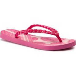Japonki IPANEMA - Indie Fem 82660 Pink 20791. Różowe klapki damskie Ipanema, z aplikacjami, z tworzywa sztucznego, bez obcasa. W wyprzedaży za 69,00 zł.