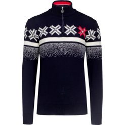 Sweter DALE OF NORWAY OLYMPIC PASSION Granatowy. Niebieskie swetry rozpinane męskie marki Dale of Norway, na zimę, w paski, z wełny, eleganckie. Za 816,00 zł.
